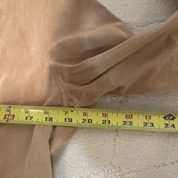 Chico's Suede Light Tan Jacket – MEDIUM - Picture 9 of 13
